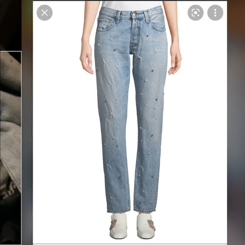 ‎PRPS El Camino Tapered Boyfriend Jeans with Pearl